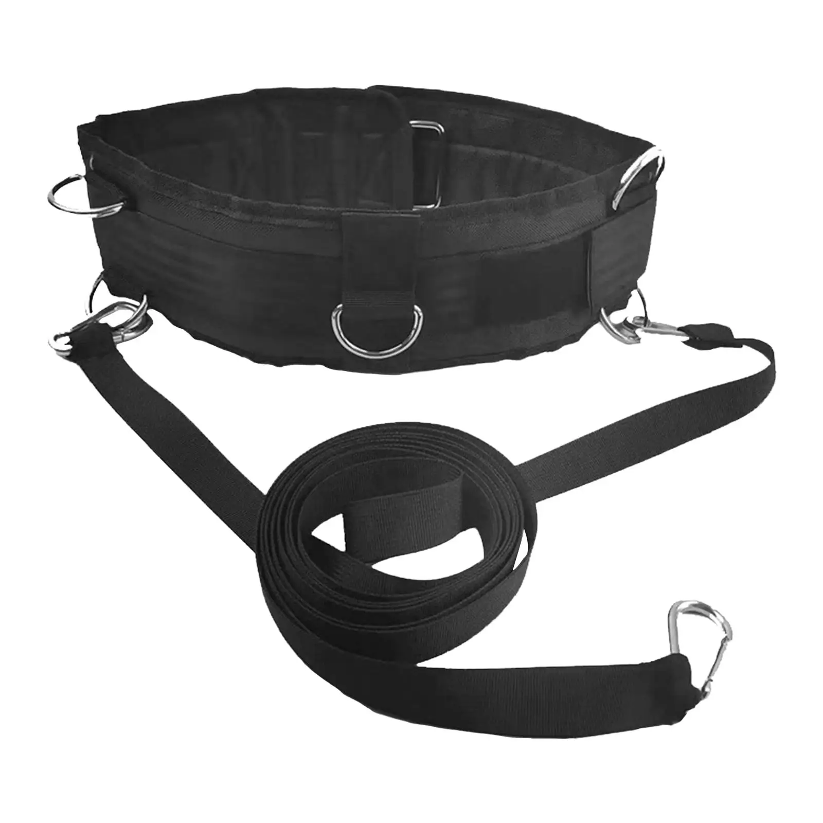 Waist Belt for Pulling Sled Trainer Rope Exercise Body Stretching Resistance Band for Baseball Strength Speed Agility Training
