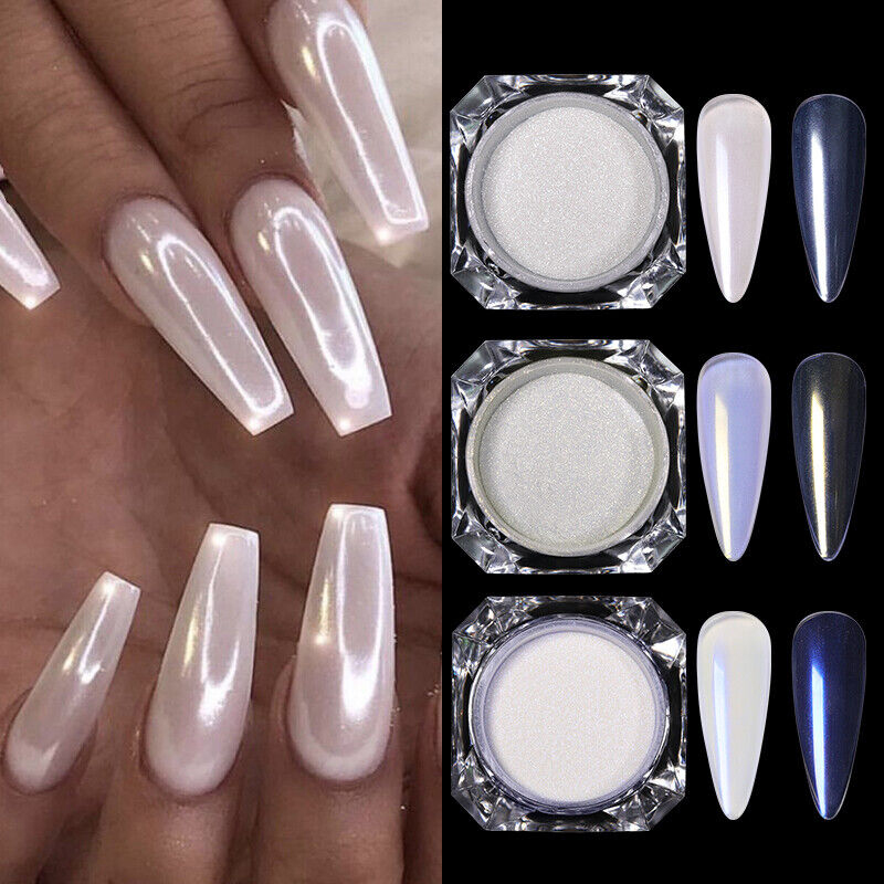 Best of Holographic Nail Dust Ice Neon Mermaid Mirror Glitter Pearl Aurora Nail Powder Chrome Pigment Shiny Nail Art Manicure DIY Reviews & Tips