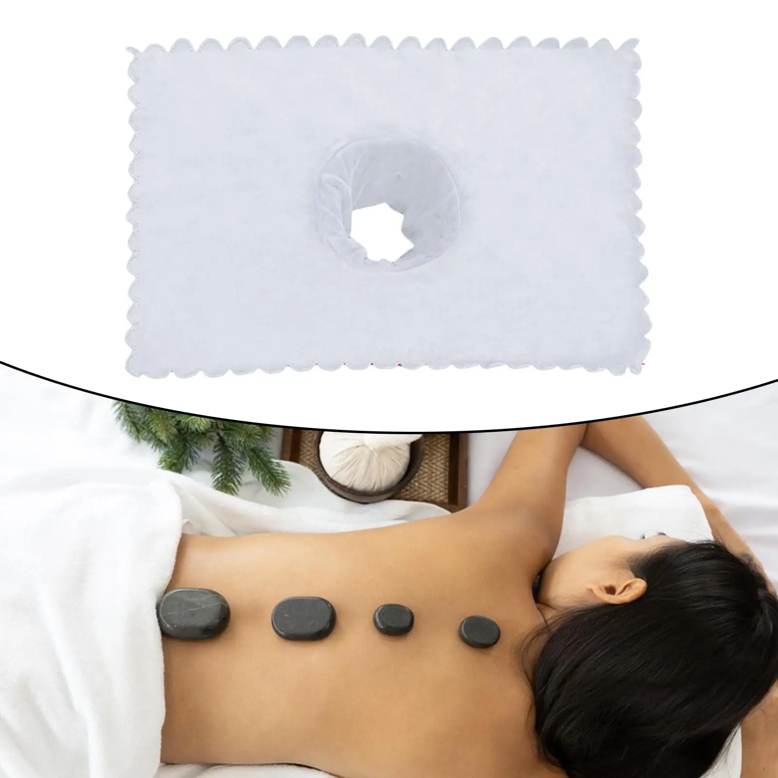 Massage Table Sheet Covers with Face Breath Hole// Soft