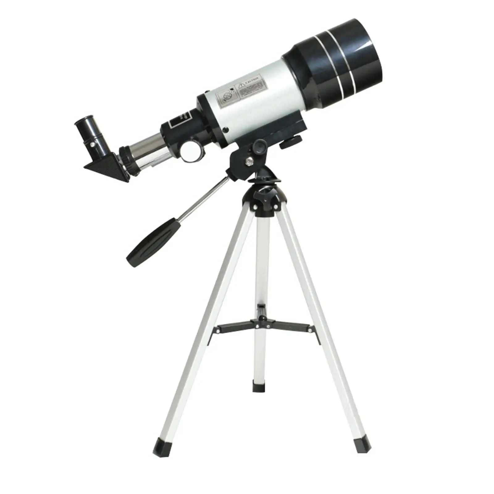 Portable 70mm 300mm Telescope with Tripod for Beginners Travel Telescope Erect Image Optics with H20mm, H6mm Eyepieces Accessory