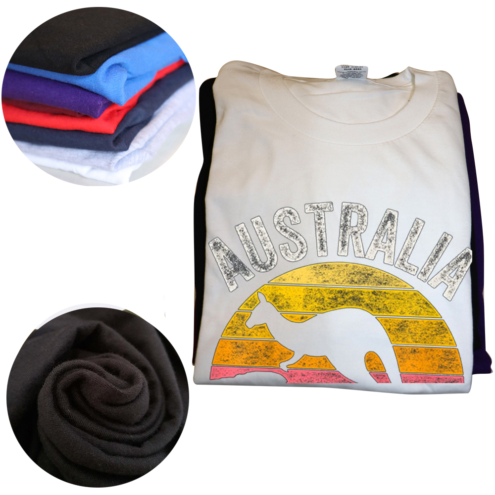 Australien Tag Lustige Australische Känguru Vintage T Shirts Baumwolle Streetwear Kurzarm Geburtstag Geschenke T-shirt Herren Kleidung – Detail 4