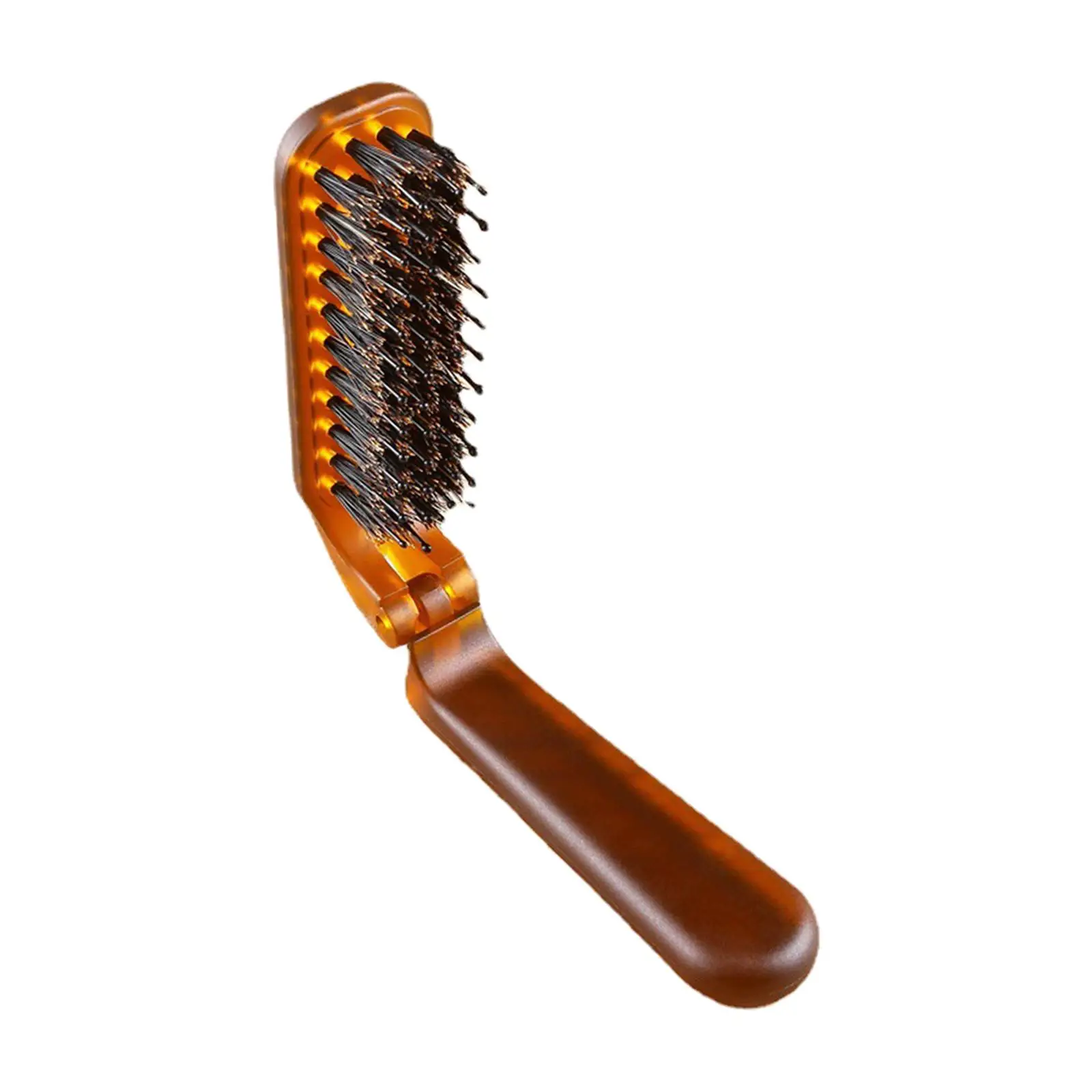 Folding Hair Brush Collapsible Styling Brush Hairdressing Tools Grooming & Combing for Purse Locker Family Car Men Women