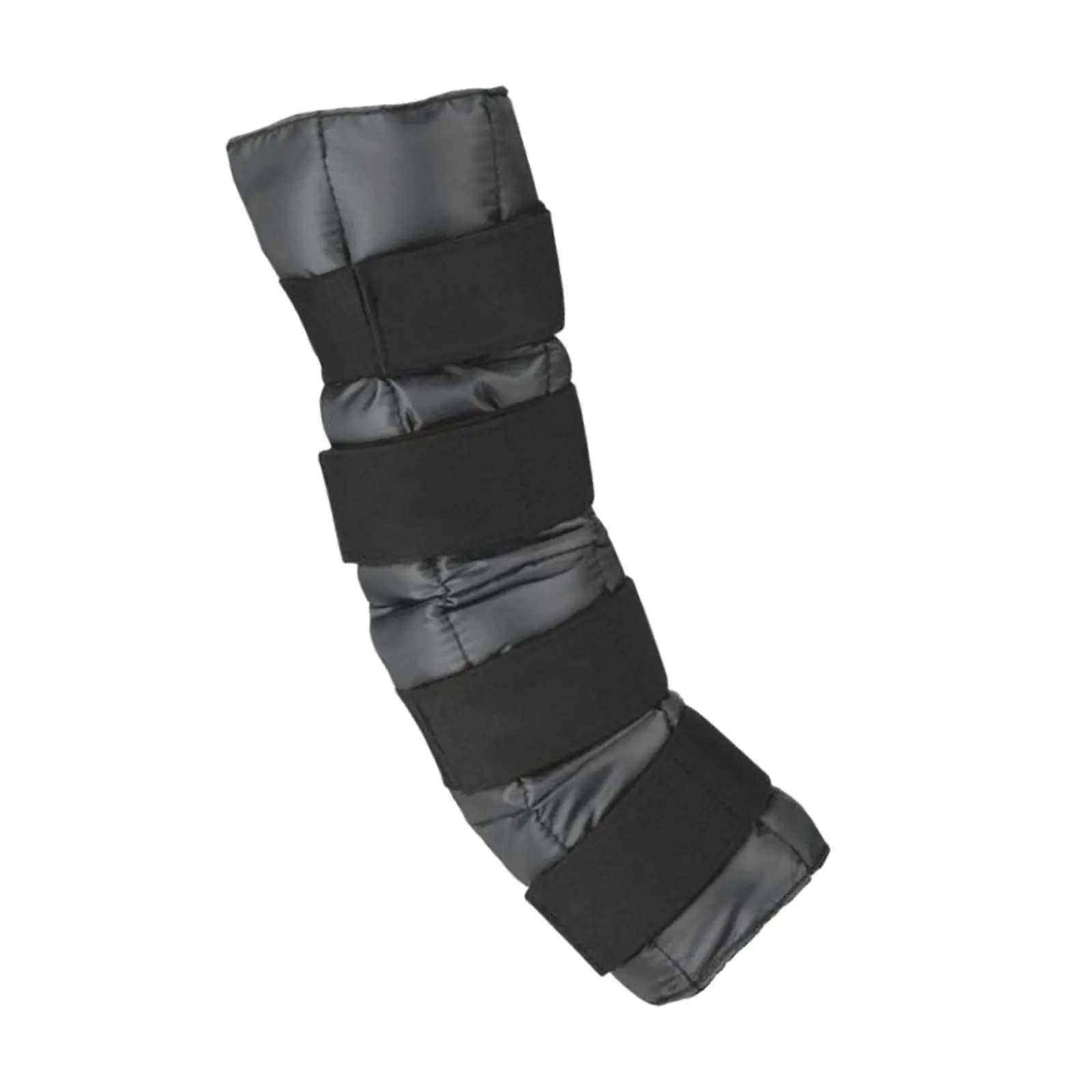 Leg Cooling Boot Pad Hock Splint Boot Black Protective Compression Pad Reusable Leg Pad for Hock Knee Leg Hooves