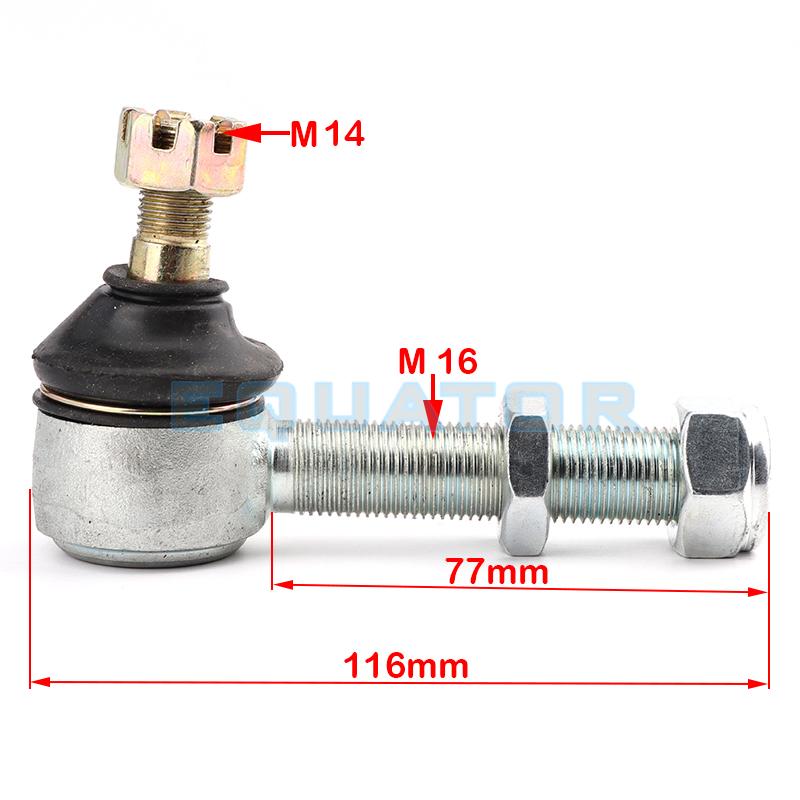 1 Stück M12 M14xM16 Kipphebel Kegel Richtungsspurstange Kugelköpfe für ATV-Zubehör, Quad-Bikes, Kart 200/250 ATV-Zubehör – Detail 3