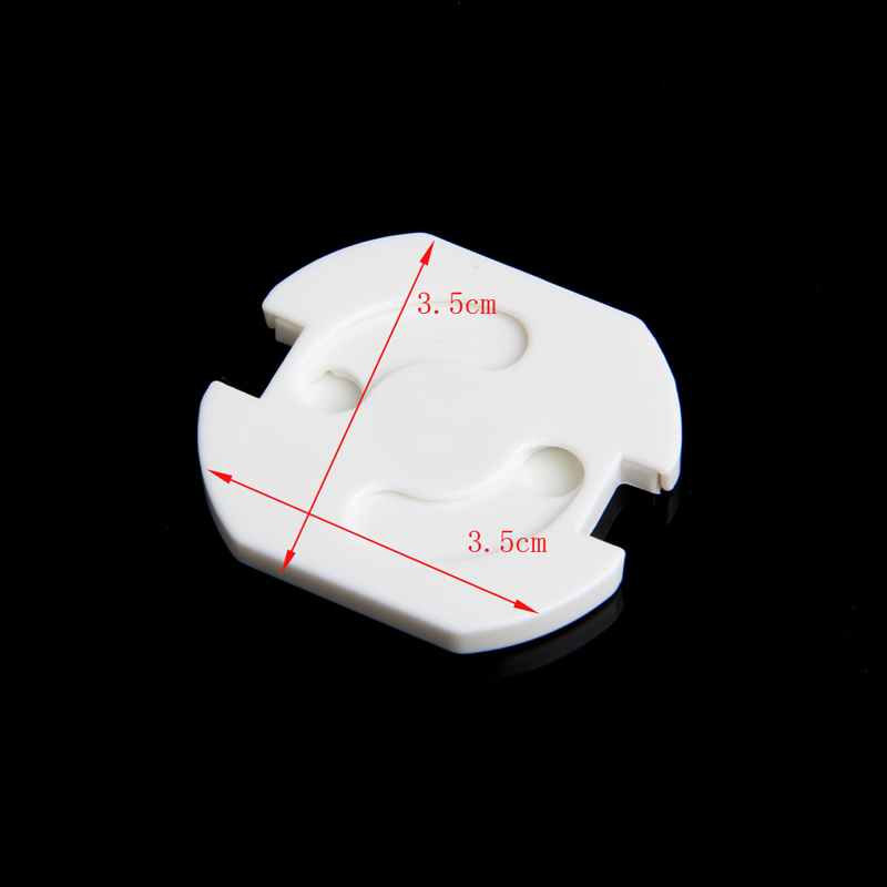 Nombre 3, 10 Uds. Enchufe eléctrico blanco para bebé, enchufe de salida para protección, seguridad, seguridad bifásica, cubierta de bloqueo seguro para niños