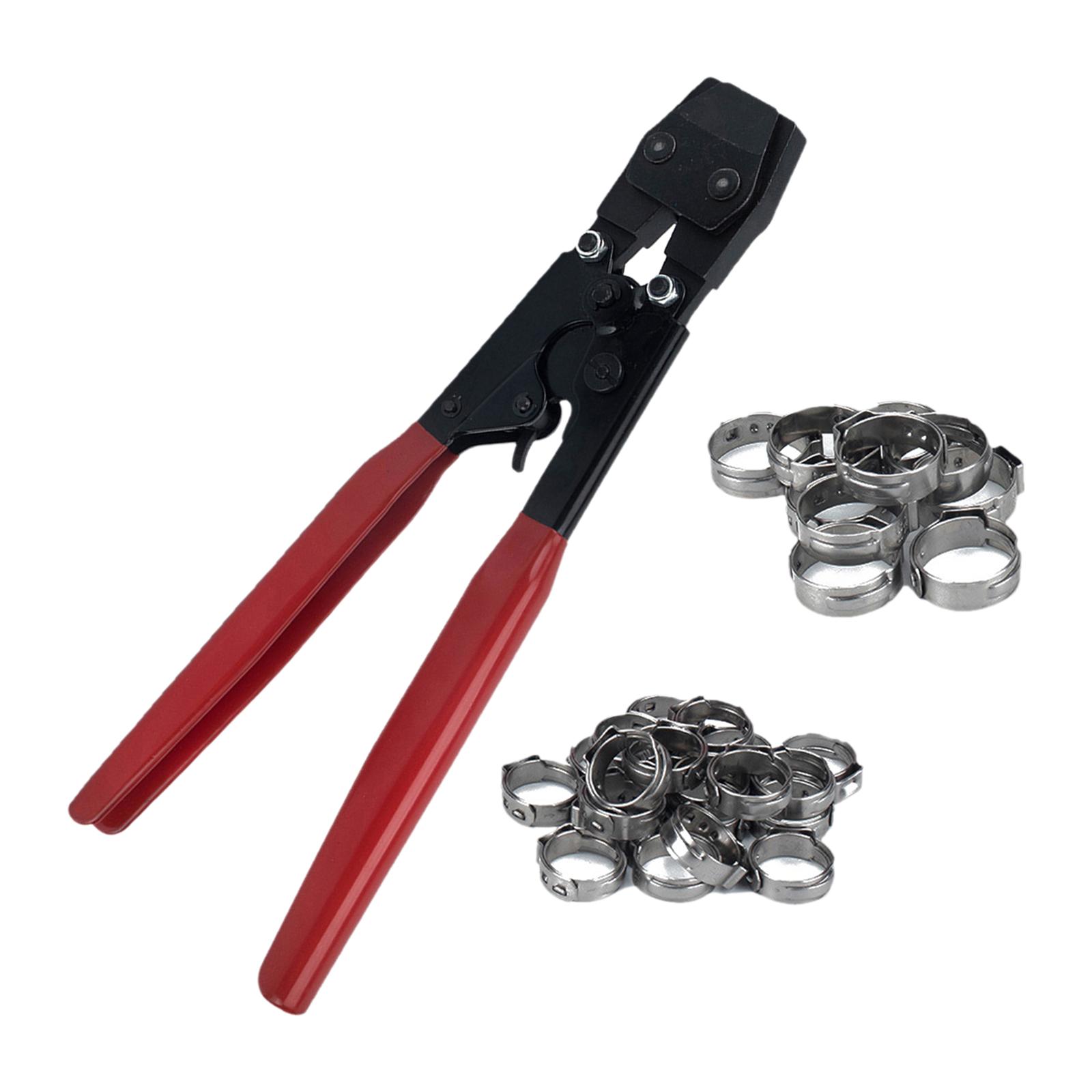 Universal Pex Clamp  Tool Clamp Pliers with Red Rubber Handle Fittings