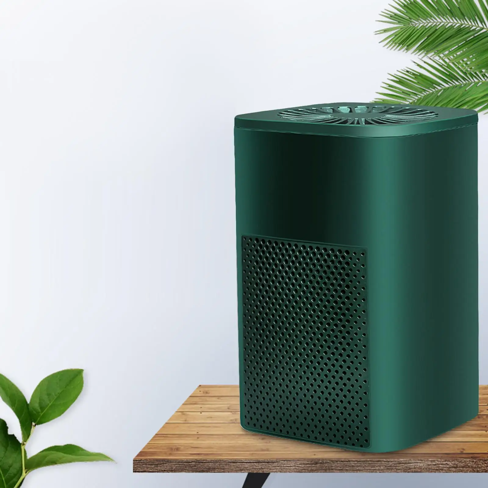 Portable Mini Air Purifier 2 Layer Activated Carbon Quiet Office PM2.5 Monitor Air Cleaner Removes CO2 Odor Pet Allergies Dust