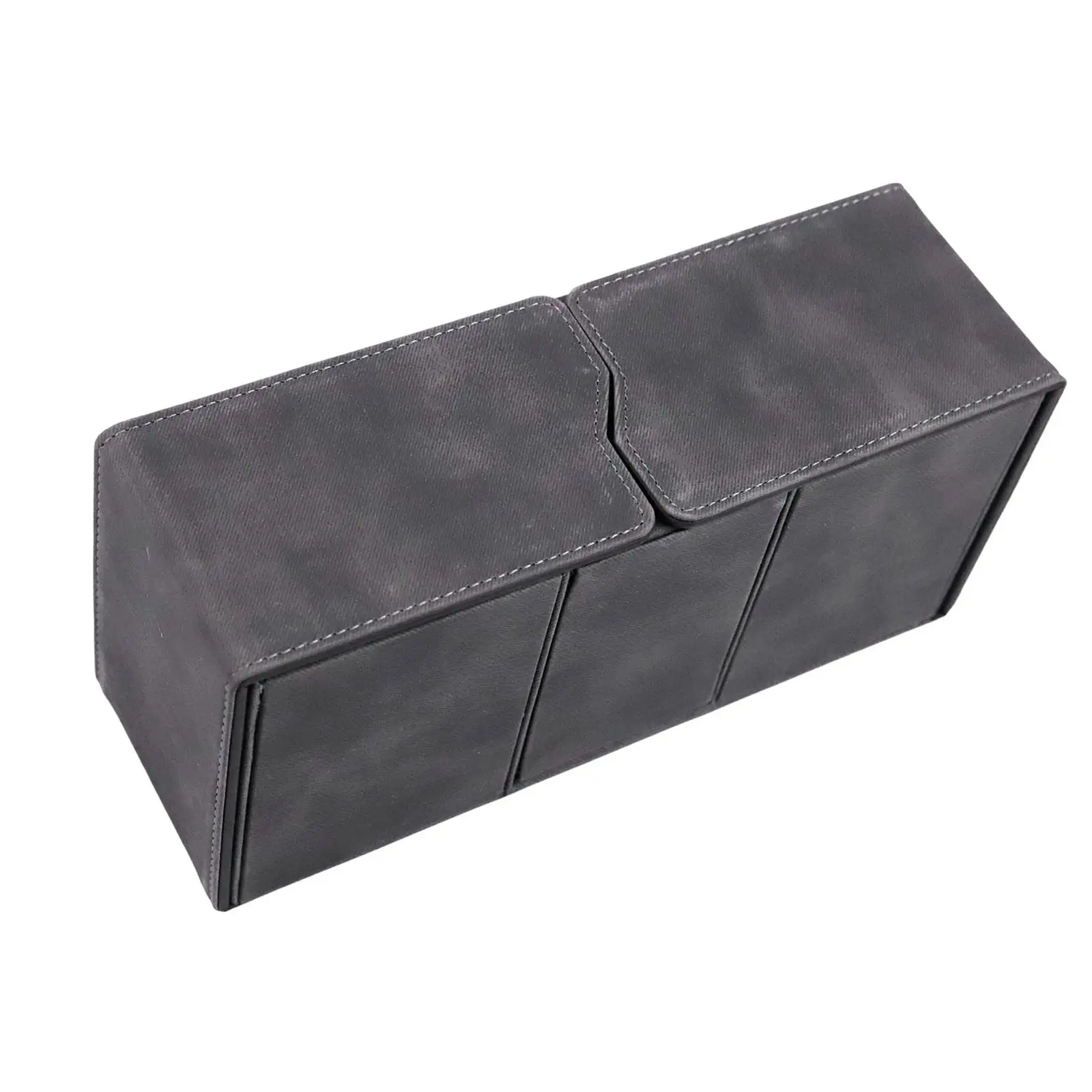 PU Leather 200 Cards Deck Box Storage Organizer Large Size Durable Storage Card Box Deck Holder Card Deck Case for Trading Card