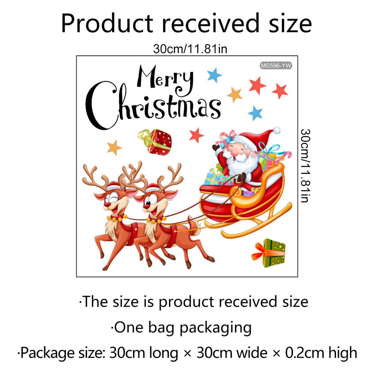 Description Picture 2 of itemChristmas Toilet Stickers Funny Santa Claus Moose Wall Stickers Toilet Decor Bathroom WC Self Adhesive Christmas Decal Stickers