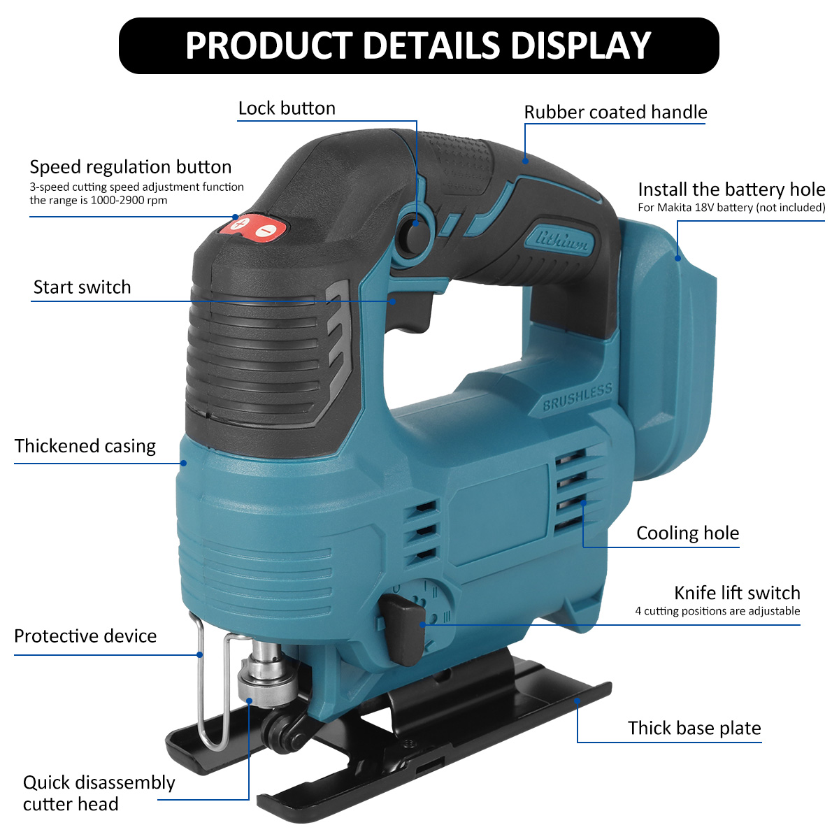 Title 5, Makita – scie sauteuse électrique sans balais, ...