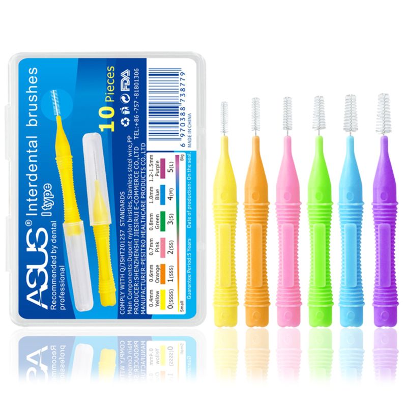 Best of 10pcs / lot Interdental Brush Dental Floss Teeth Oral Clean Toothpick Kit 0.4-1.5mm Tooth Cleaning Tool Dental Orthodontic Brush Reviews & Tips