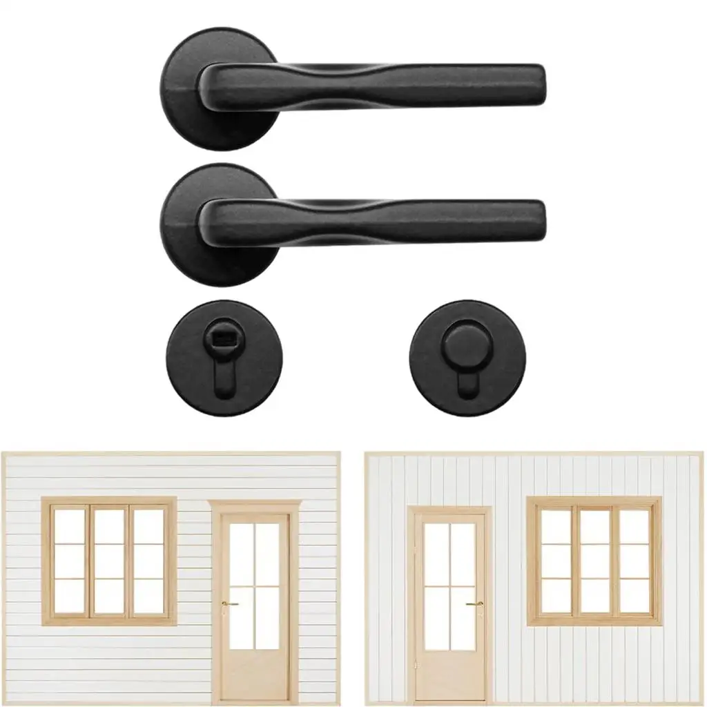 Miniature 1:6 Scale handle for door Lock DIY Doll House Simulation Decor
