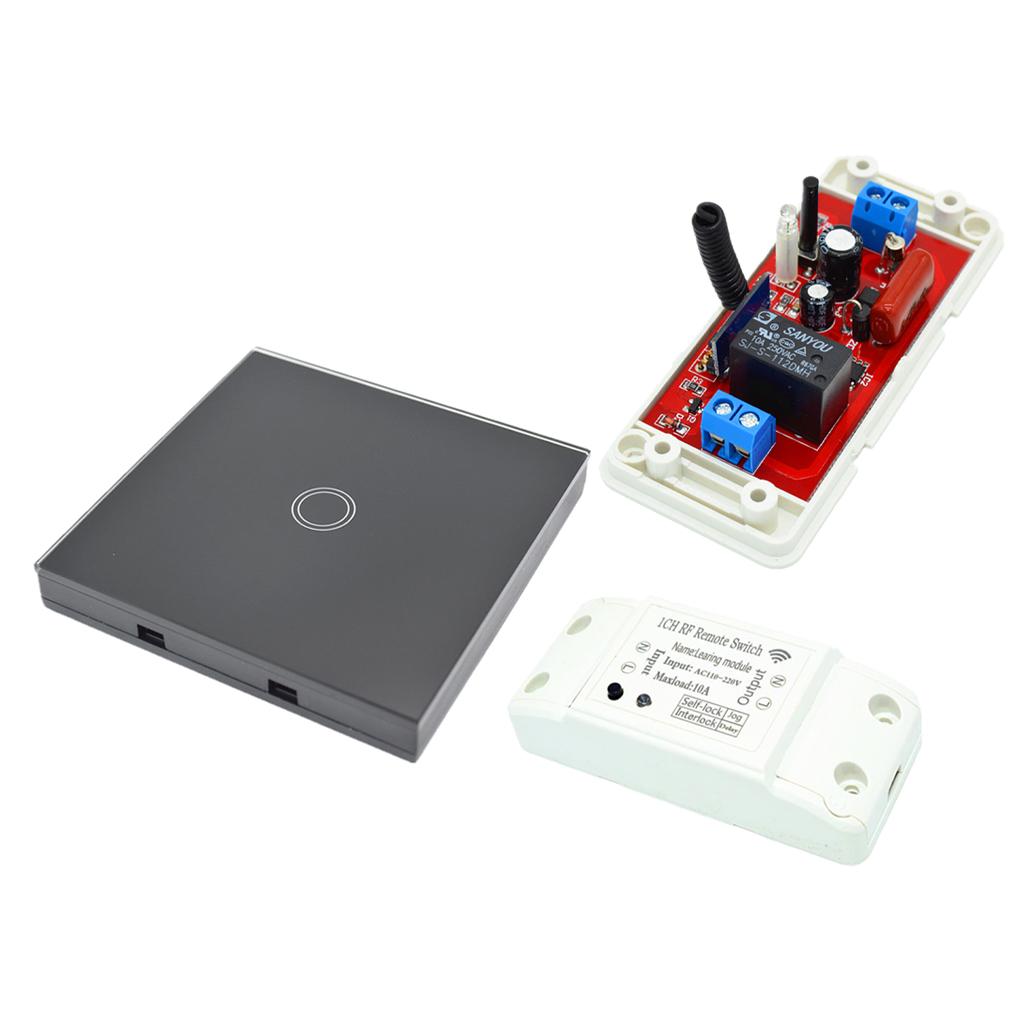 220V 433M Relay Wireless 1-way Touch Remote Control Door Opener Transmitter