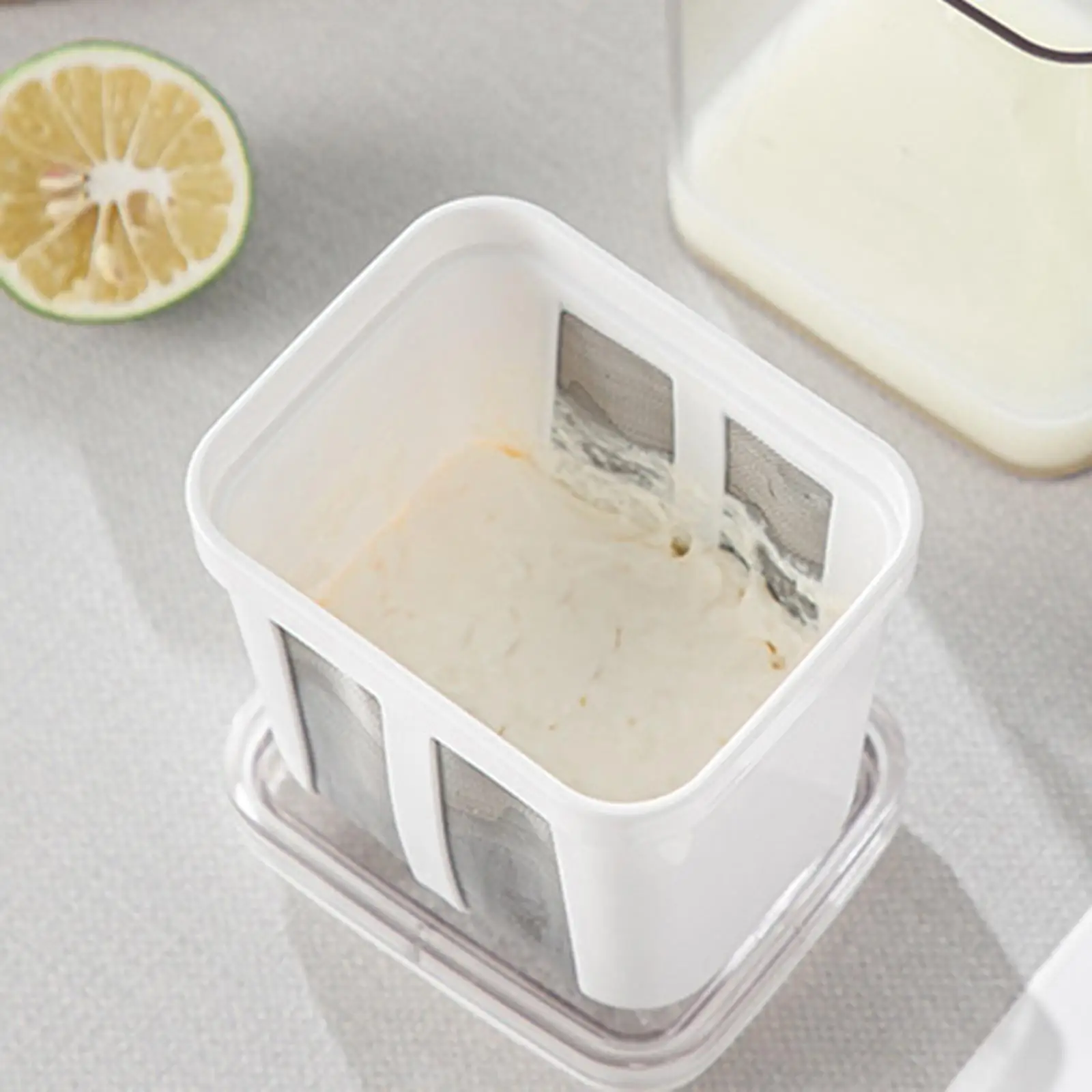 Japanese Yogurt Strainer Sieve Homemade Reusable Kitchen Gadgets Fine Mesh Filter Basket for Tea Juice Picnic Soy Milk Kitchen