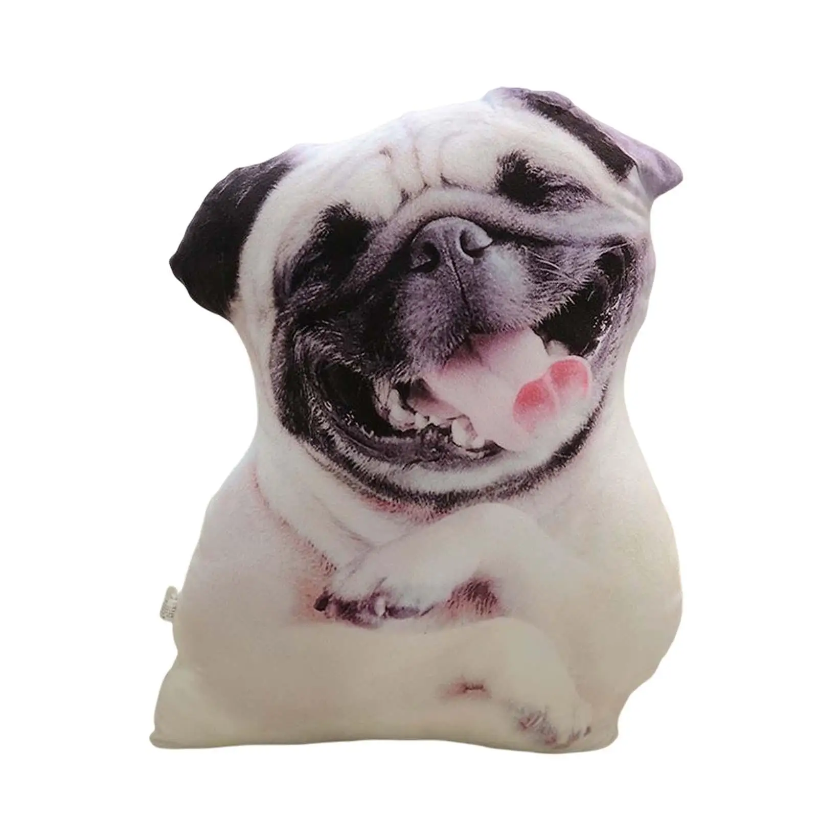 3D Dog Printed Pillow Cushion Toy Cushion 35inch for Couch, Bed, Car, and Office Outside Wrapped by Short Plush Funny Washable