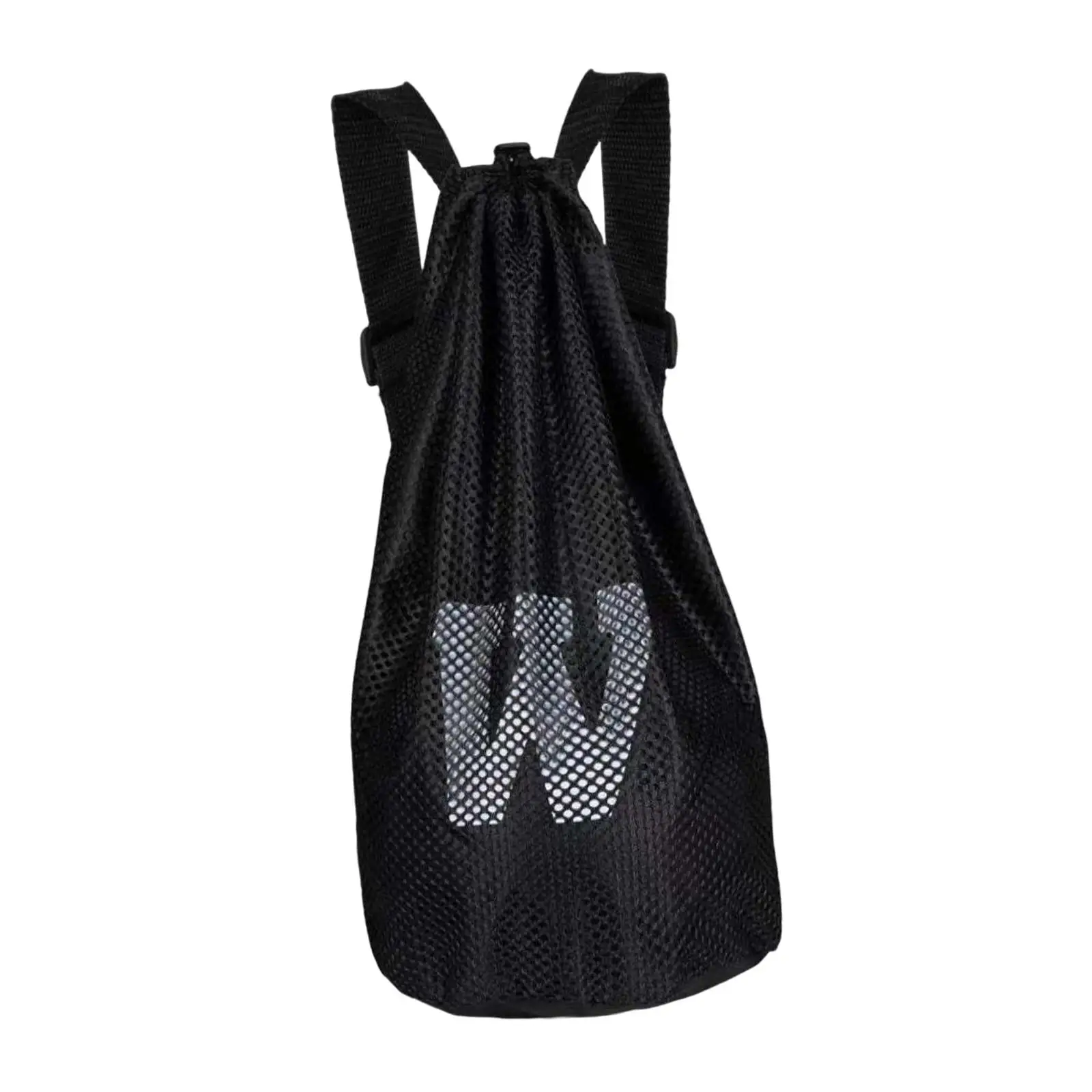Sports Gym Bag Durable with Adjustable Shoulder Strap Fashion Portable Mesh Backpack for Training Shoes Football Beach