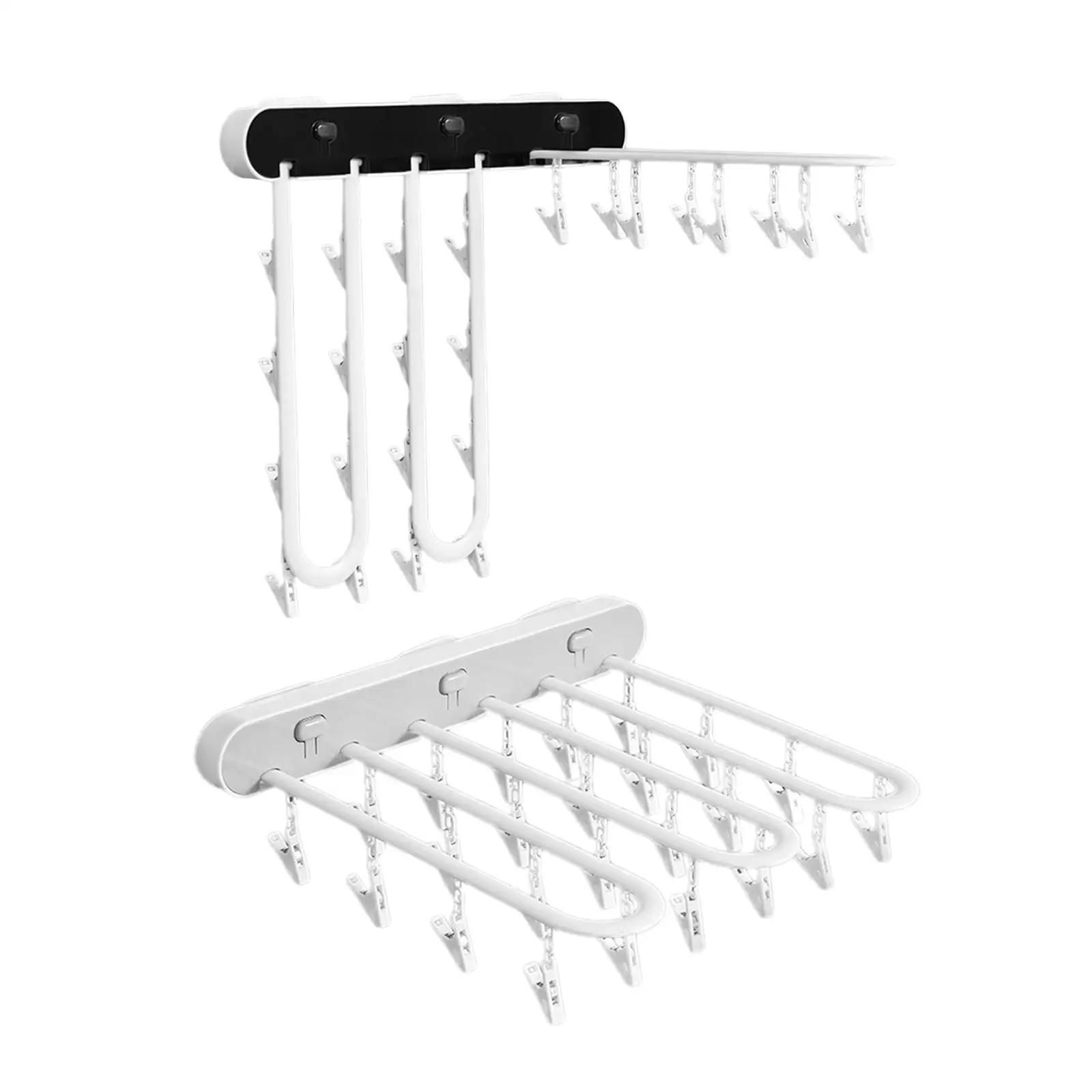 24 Clips Underwear Hanger Bra Hangers  Dryer Folding Multifunctional Drying Racks for Scarves Tank  Space-Saving