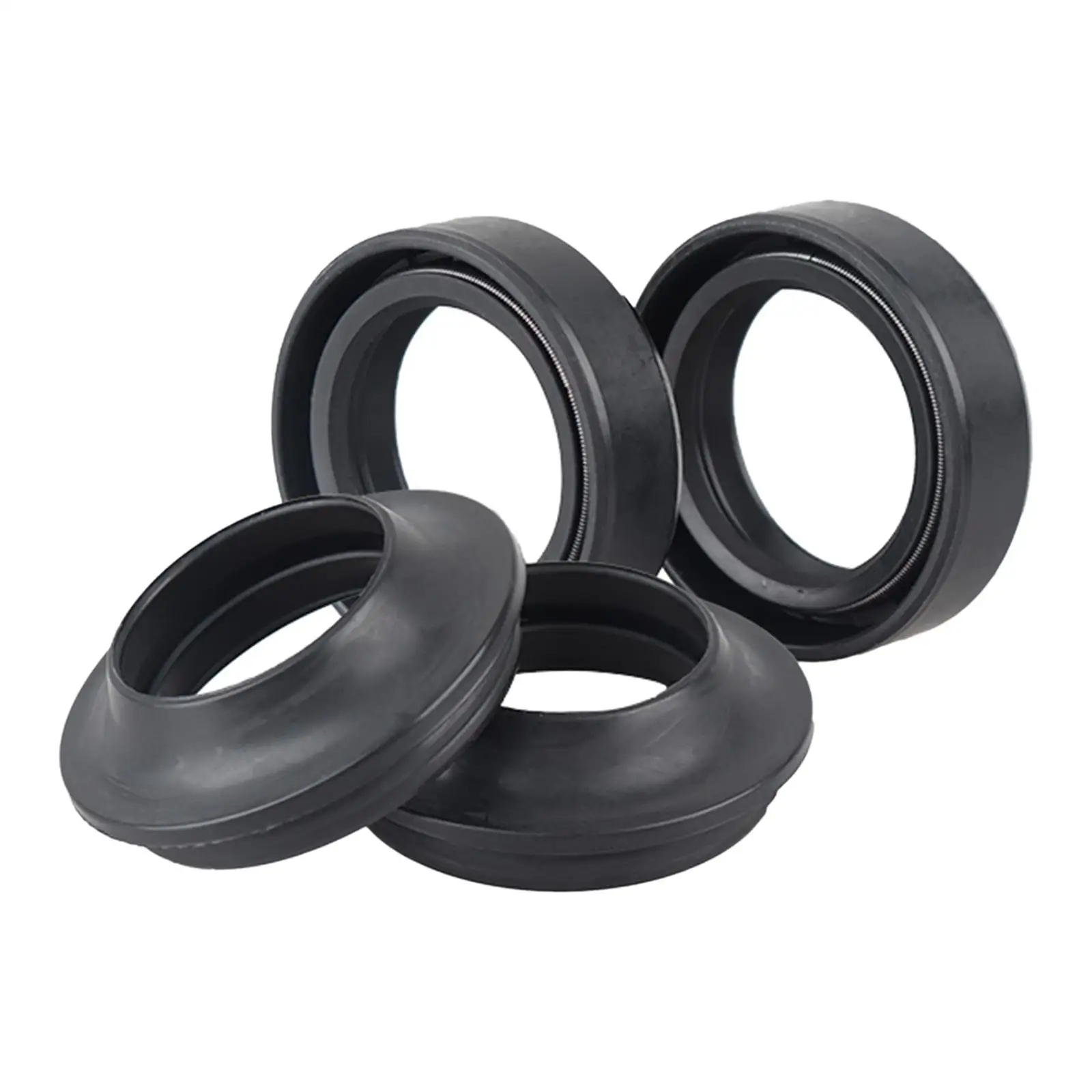 4 Pieces Front Fork Dust and Oil Seal Kit Replaces for Yamaha Yz60