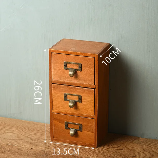 DIY Mini Drawer Storage Scrapbooking Jewelry Vintage Mni Cabinet