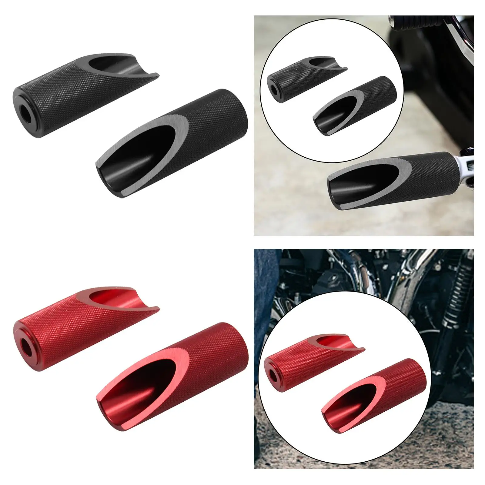 Motorcycle Highway Front Foot Pegs Foot Pedal Pegs Direct Replaces Foot Rests Spare Parts for Honda Ruckus Durable