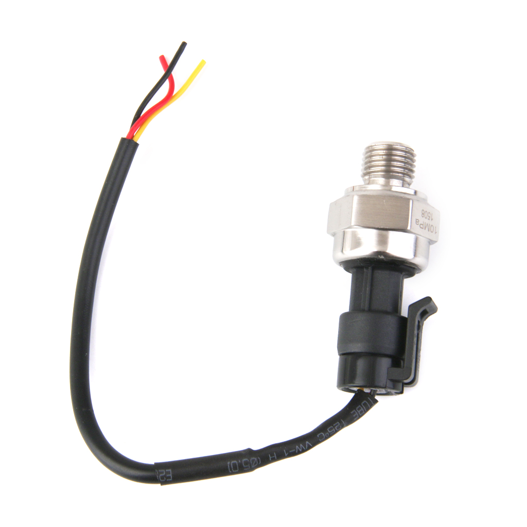 5V DC G1/4 Pressure Transducer Sensor 0-10MPa for Oil Fuel Gas Air