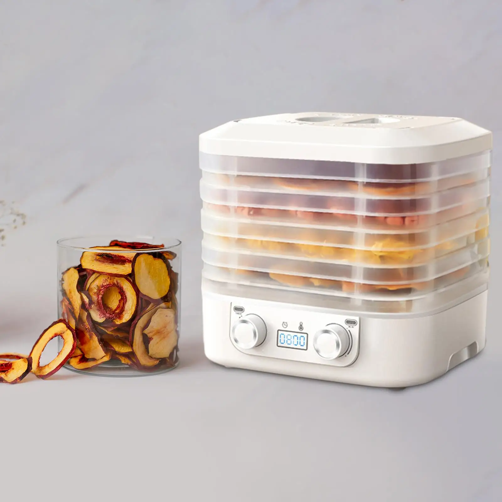 Food Dryer 5 Layers 160W Food Dried Fruit Machine for Jerky Dog Treats Fruit