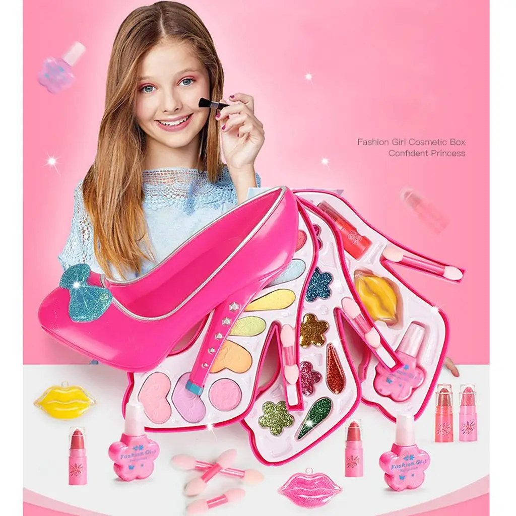 Kids Makeup Set Princess Cosmetics Make up set For Girls Pretend Play Make up Toys For Children Kids Dress Up