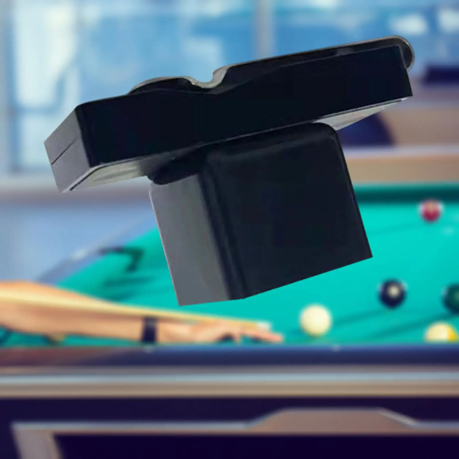 Pool Cue Chalk Holder Case Magnetic Belt Clip Container Box Billiard Accessories