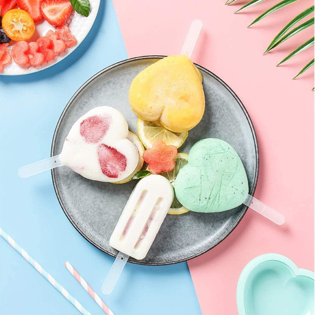 6 Cavity Spiral Ice Cream Popsicle Mold DIY Yogurt Bar Fruit Ice Popsicle  Silicone Mold - China Ice Tray and Ice Maker price