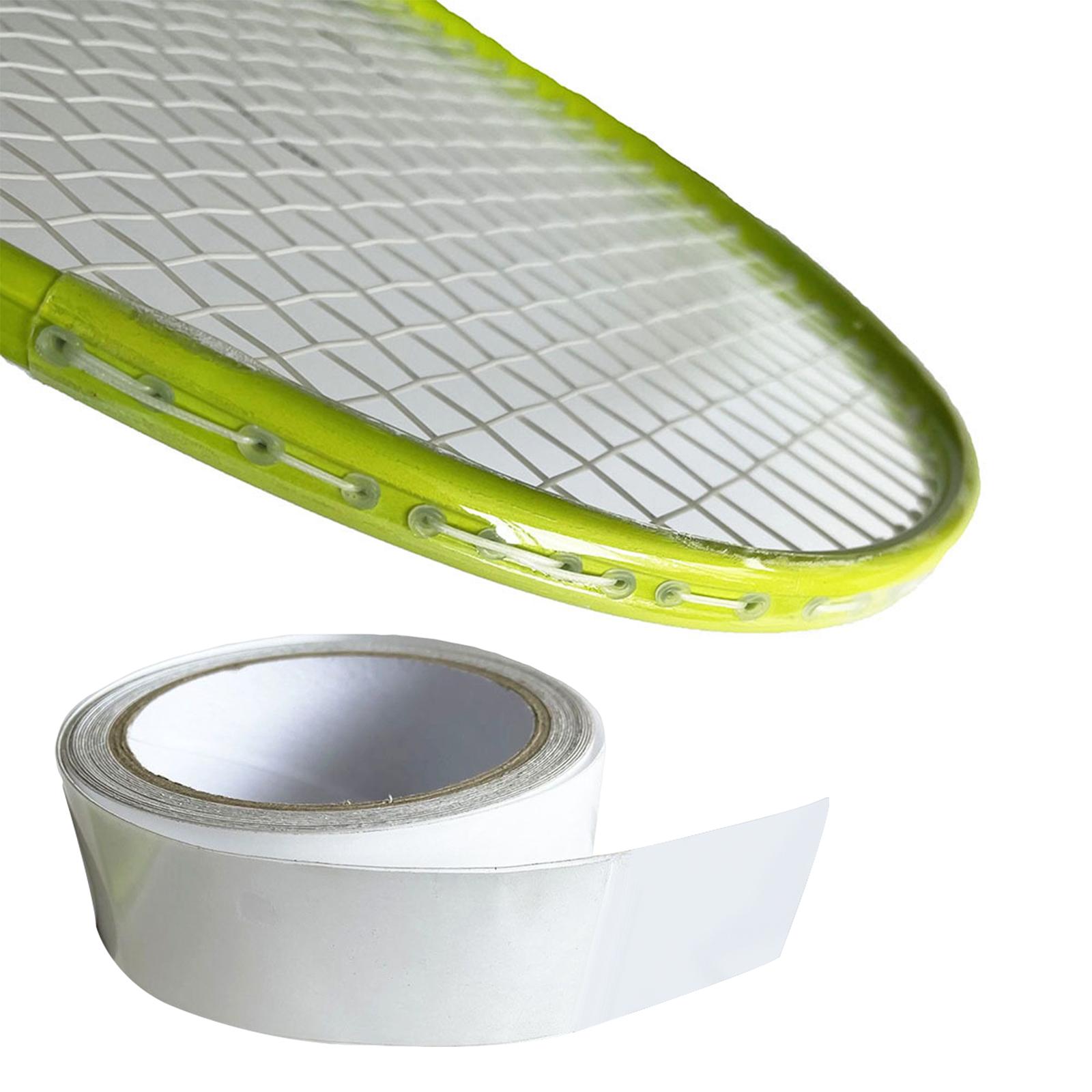 Tennis Badminton Racket Head Edge Protector Tape Clear 1.7Cmx5M Racquet Frame Guard