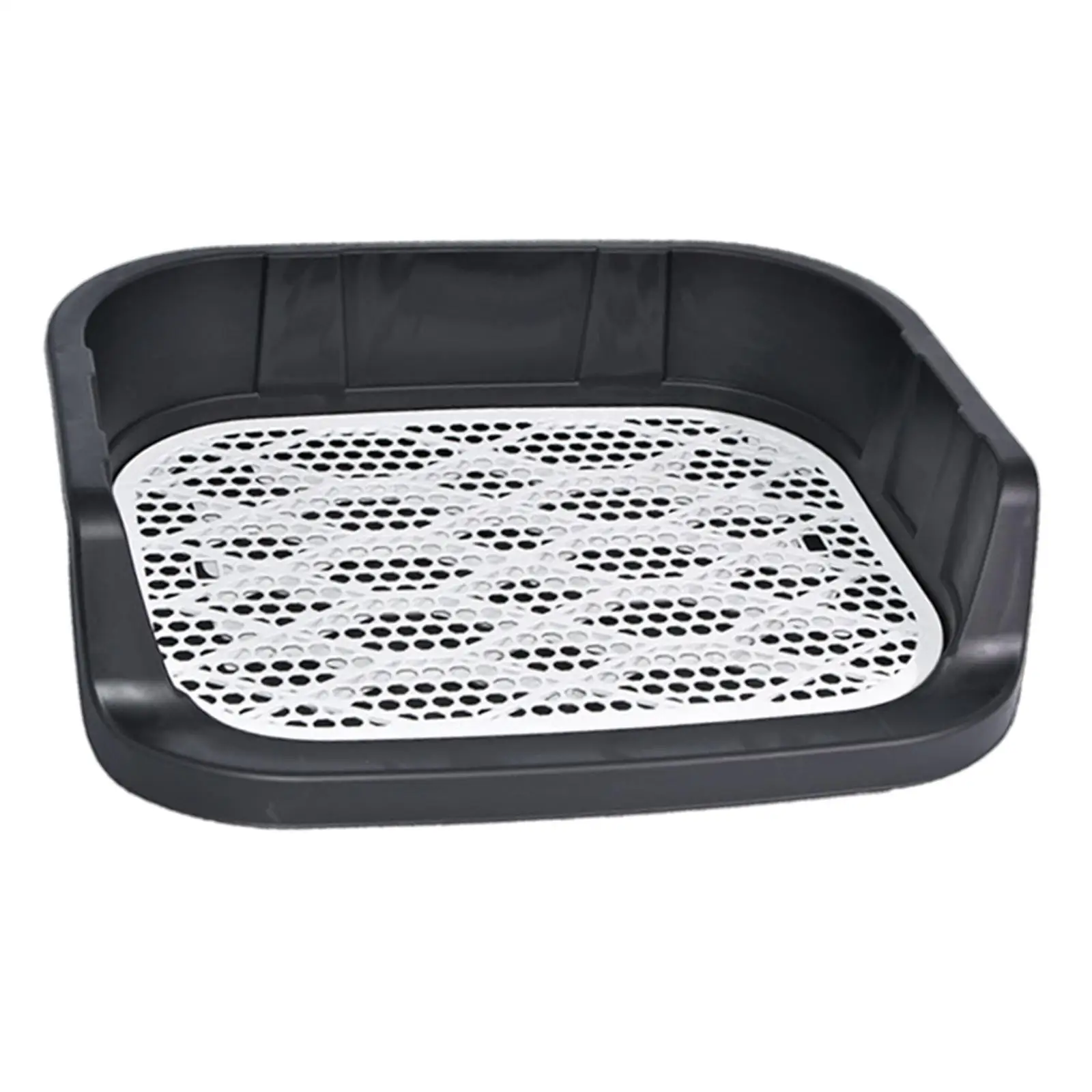 Open Top Dog Litter Box Cats Potty Toilet Container, Deep Pee Loo Pad Holder Pan