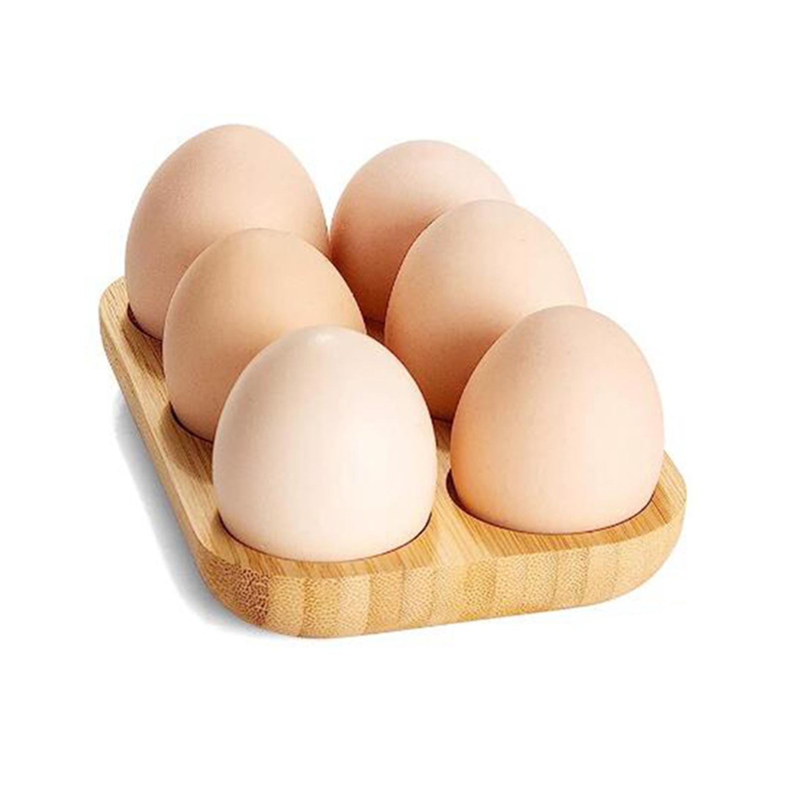 Egg Holder Double Row Egg Organizer Rack for Household Refrigerator Tabletop