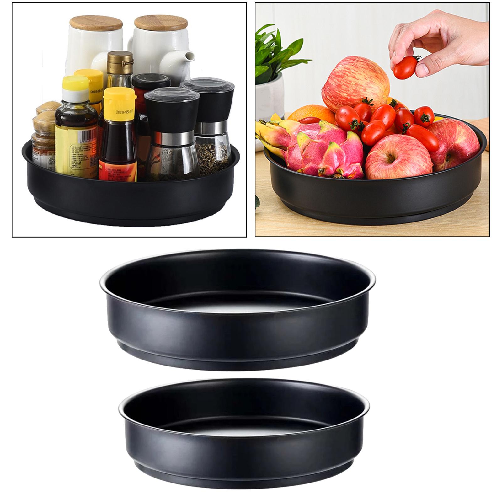 Lazy Susans Turntable Organizer Rack Bins for Pantry Bathroom Cabinet Fridge