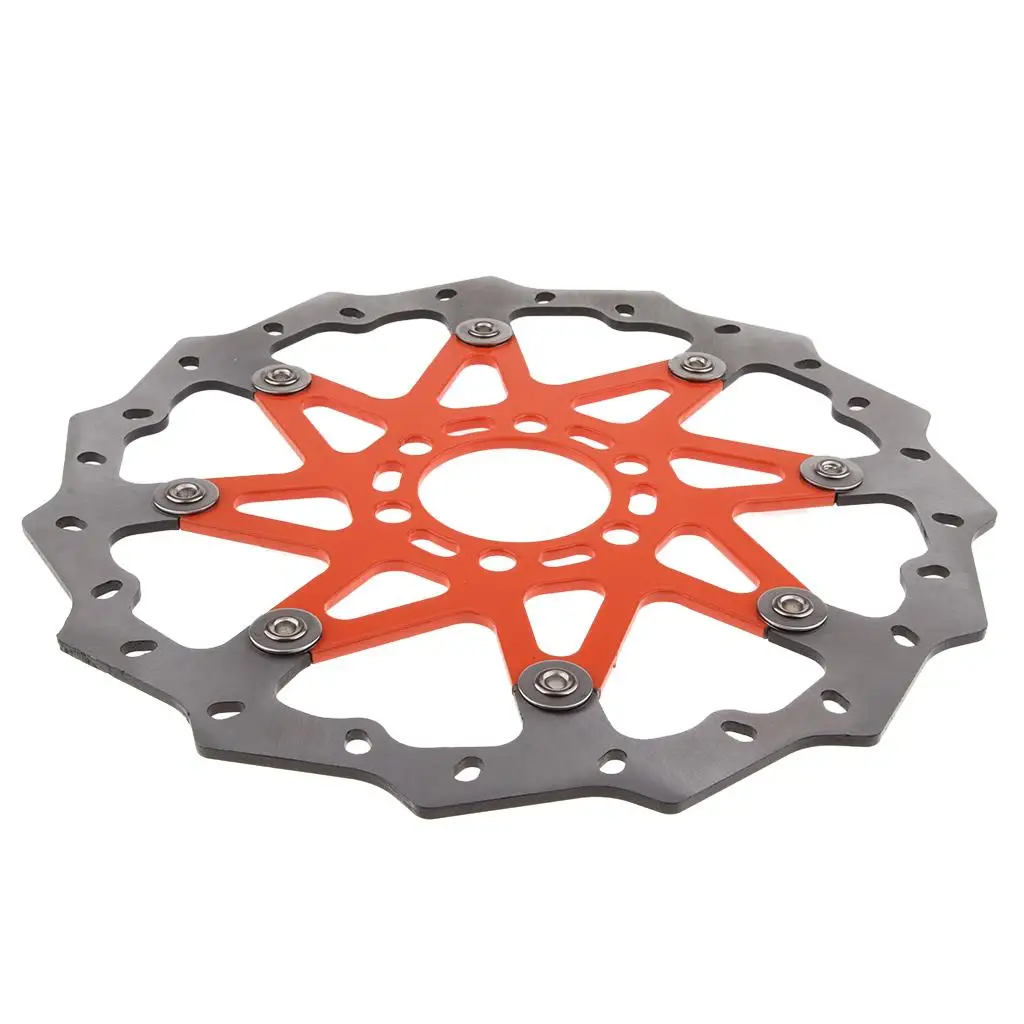 Orange Aluminium Wave Break Disc Front For  125 200 390 ABS  2013-16