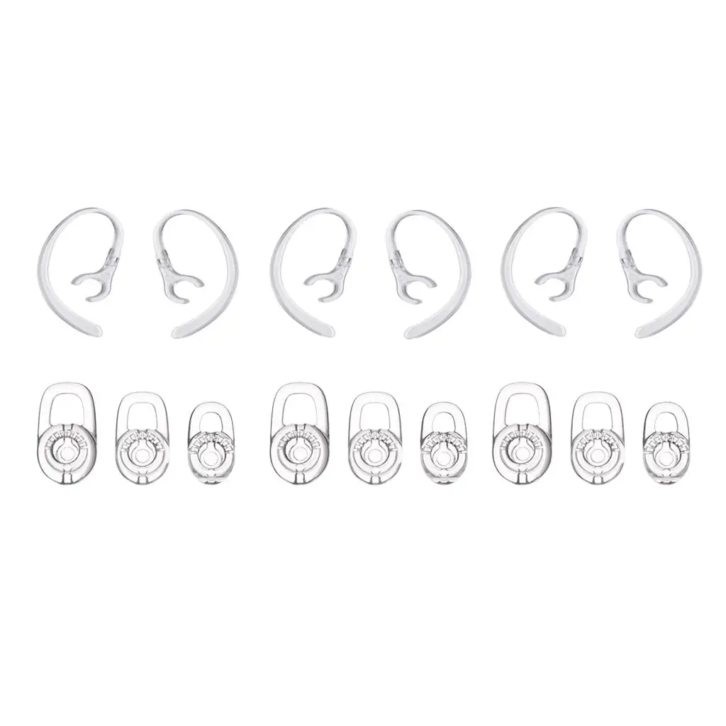 15 Premium Replacement Silicone earplugs Ear Buds Tips Ear-hooks for 