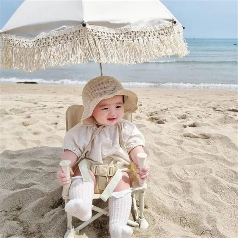 used baby strollers near me Lace Bohemian Children Outdoor Stroller Sun Shade Umbrellas Baby Beach  UV Protection Umbrella Kids Photography Props baby stroller accessories essentials