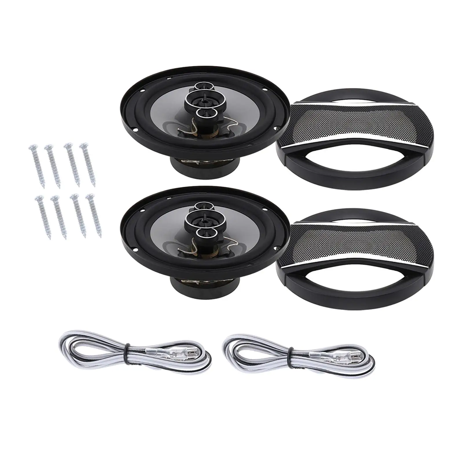 2x 6.5 inch 12V Coaxial Speakers Easy to Install Non-Destructive Installation Car Speakers