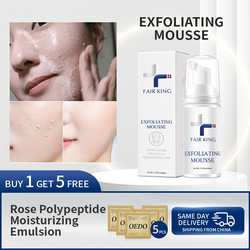 Best of Foaming Exfoliating Mousse Deep Remove Cleaning All Skin Types Wash Face Smooth Moisturizing Skin Exfoliator Unblock Pores 60ML Reviews & Tips