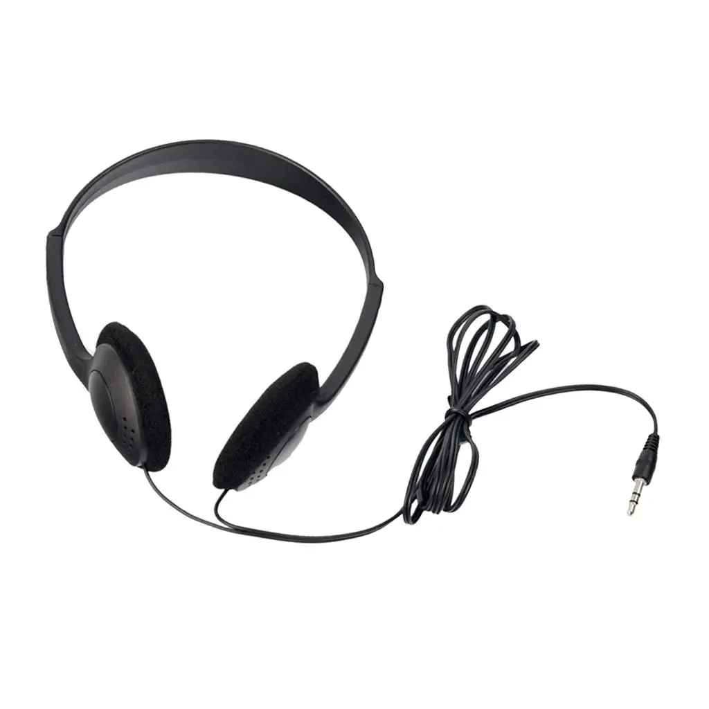 Wired 3.5mm Headphone Headset Over-ear Earphone for PC Smartphone Recording