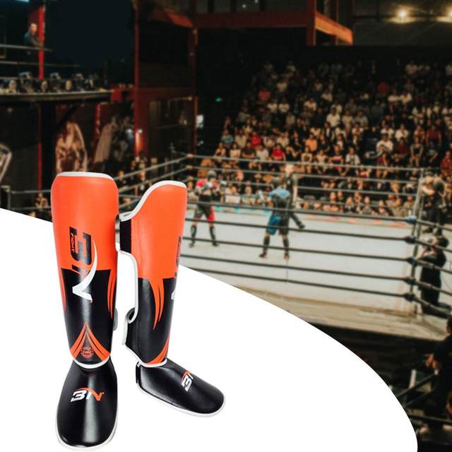 RDX MMA Shin Instep Foam Pads Support Boxing Leg Guards Muay Thai Foot Protective Kickboxing (CE Certified Approved By SATRA),Black,Small