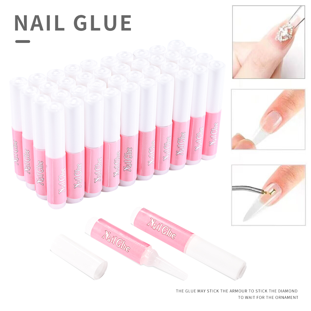 Best of 10 / 50 / 100pcs Transparent Nail Glue Professional Fast-Dry Adhesive Glue For Acrylic Fake Nail Extension Nails Rhinestone Decorati Reviews & Tips