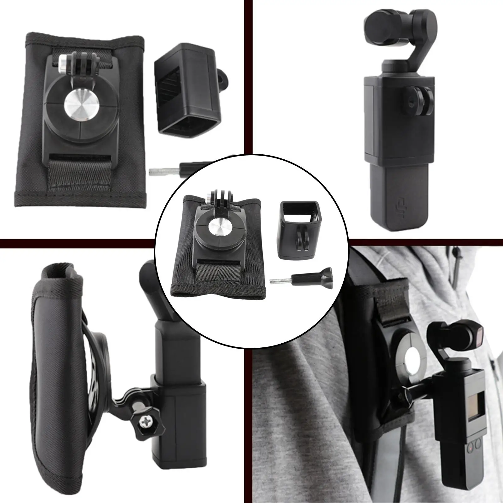  Pocket 2 Backpack Mount Backpack Strap for Outdoor Climbing Camera Supplies