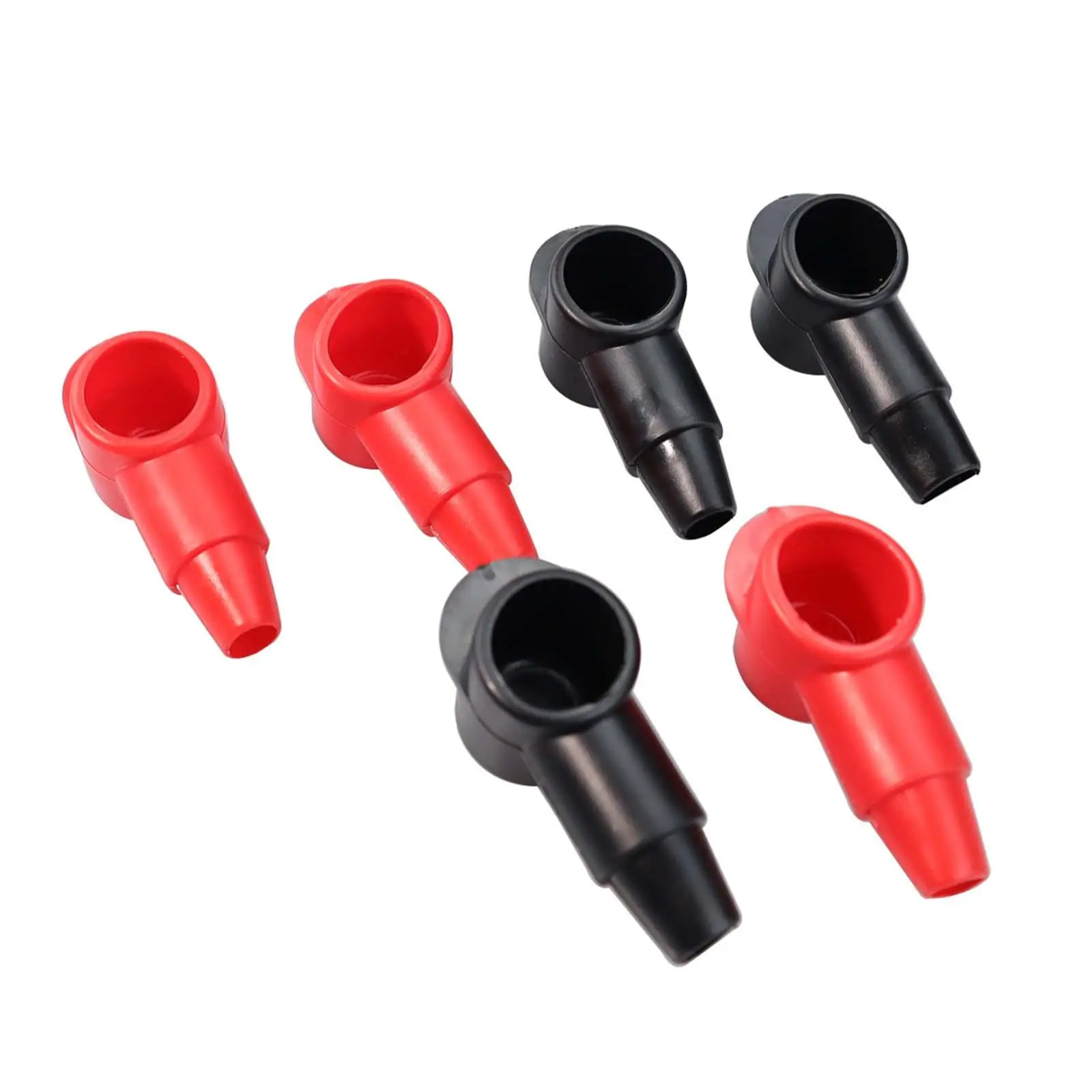 Battery Stud Terminal Covers Red and Black Flexible Protective Terminal Caps for Trucks Automotive Cars Marine Boats