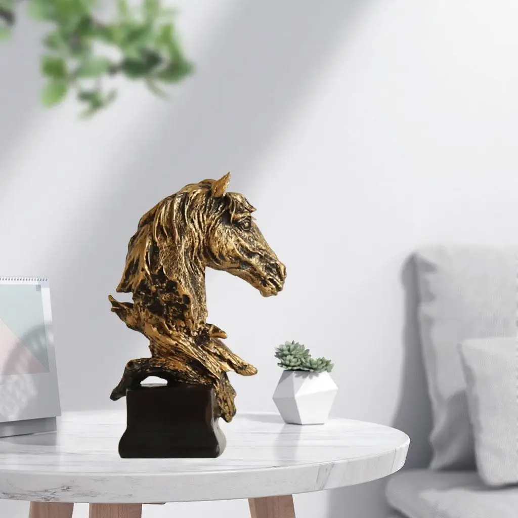 Horse Statue Home Office Decor Desktop Sculpture