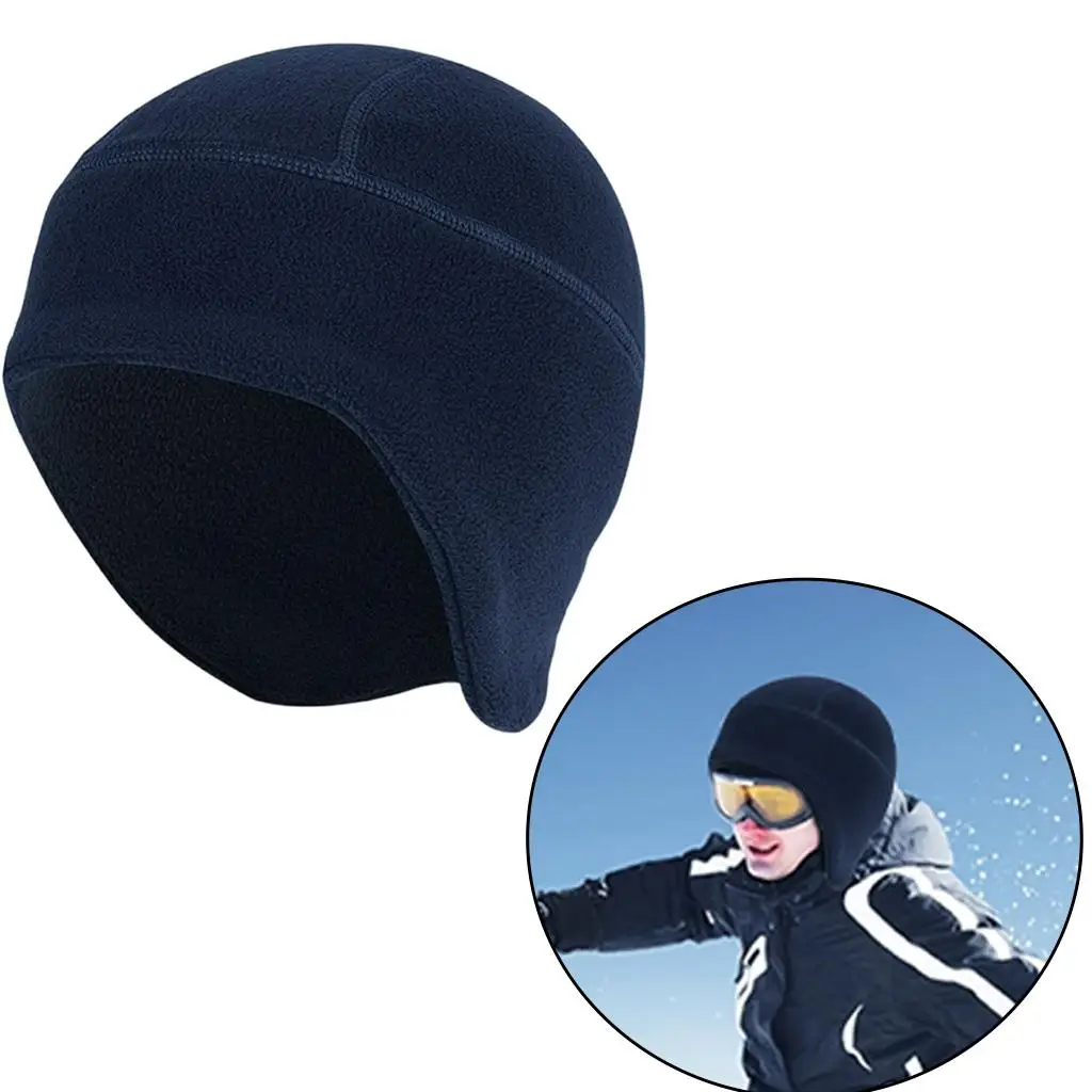 Skull Caps Helmet Liner Polar Fleece Beanie Hats for Running Outdoor Sports Fishing Unisex