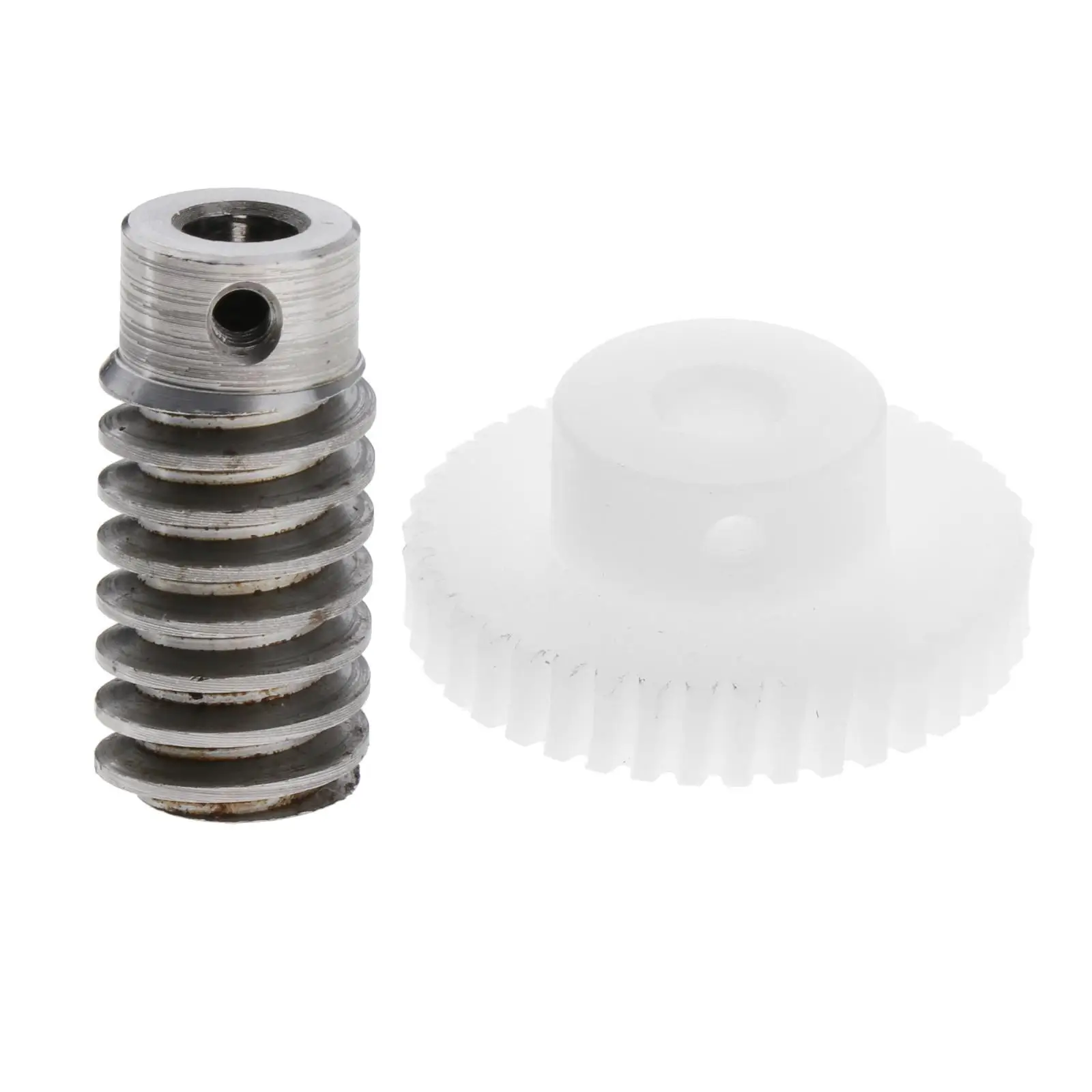 40T Worm Gear Wheel Worm Gear Shaft Kits 0.8 Modulus Hole Dia. 12mm