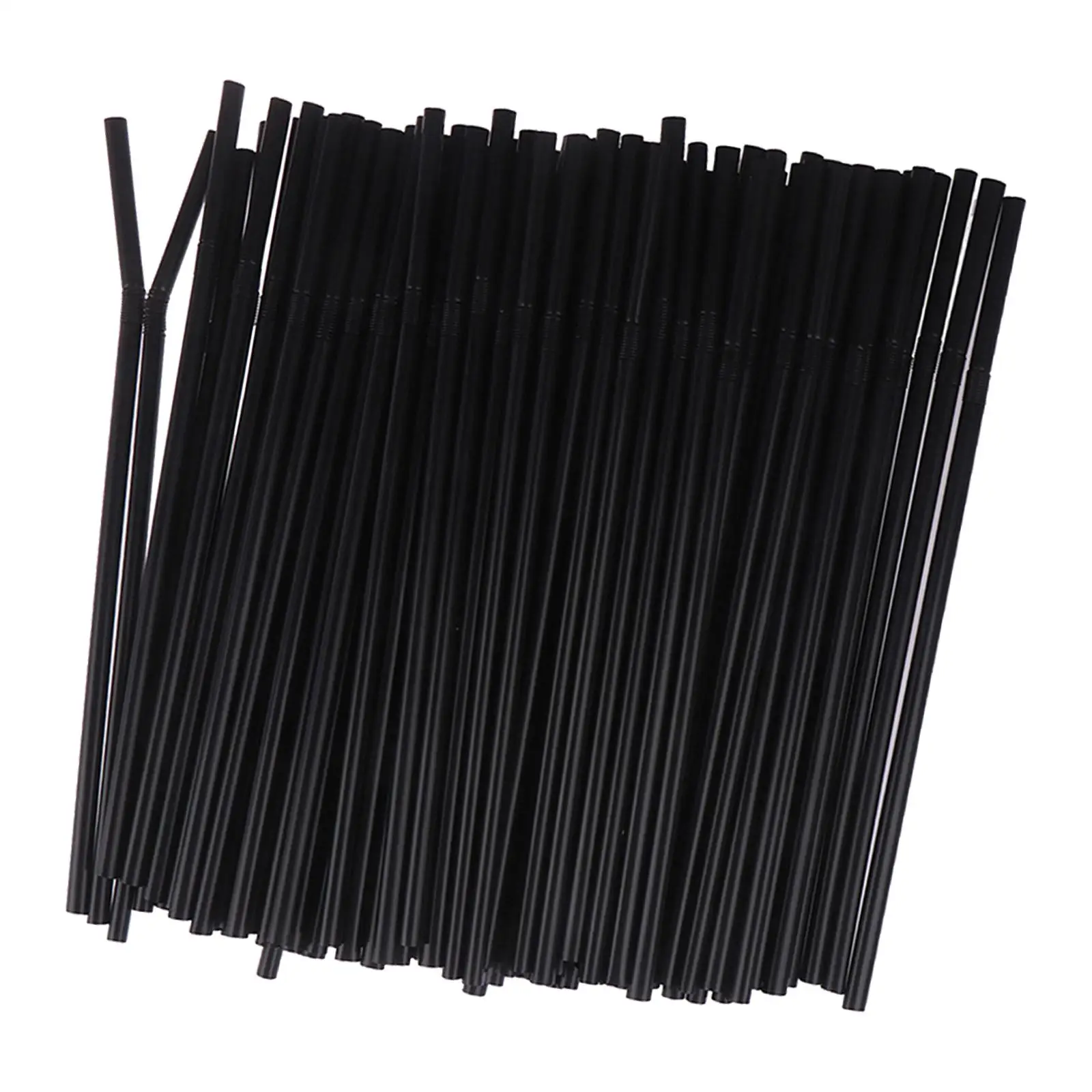 200Pcs Portable Curved Drinking Straws Disposable for Parties