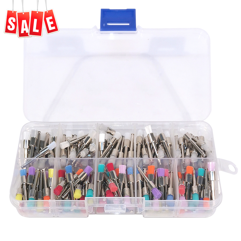 Best of 200Pcs / Pack Dental Polishing Brush Polisher Brushes Kits / Polish Cups Dentistry Teeth Latch Type Mixed Color Reviews & Tips