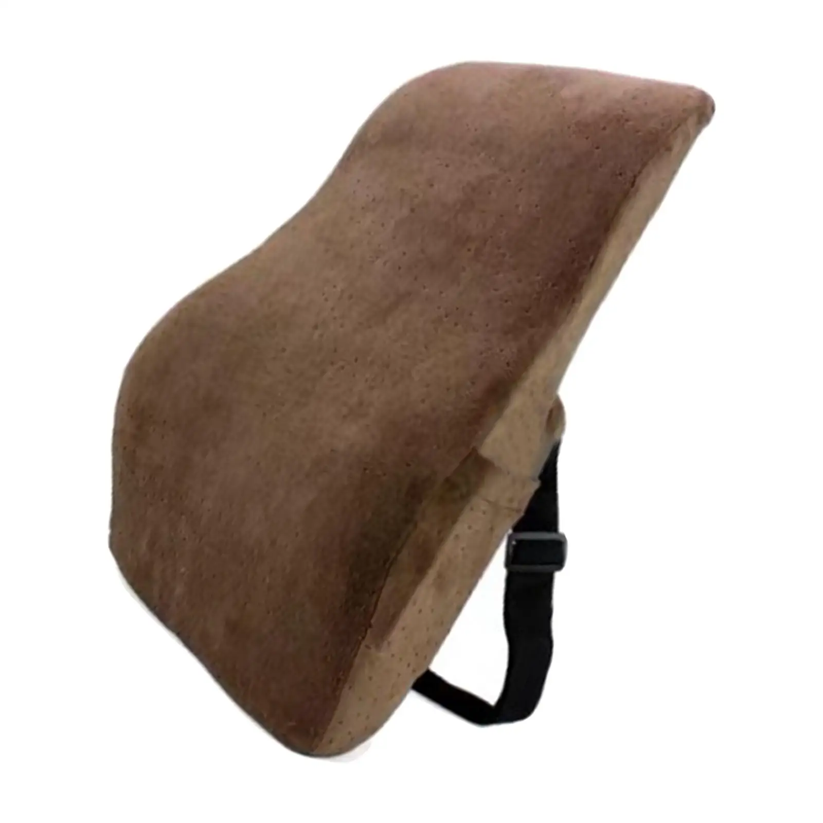 Auto Lumbar Back Pillow Memory Foam Detachable Non-Slip Fit for Travel Men