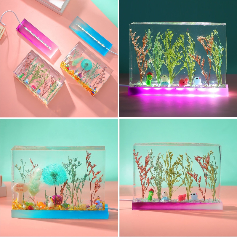 Rectangle Cube Silicone Molds Resin Casting Molds for DIY Specimen Craft Making Crystal Epoxy Mould Home Decoration Casting Tool
